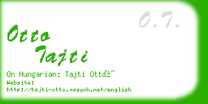 otto tajti business card